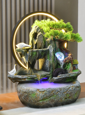环氧树脂流水摆件循环水中式