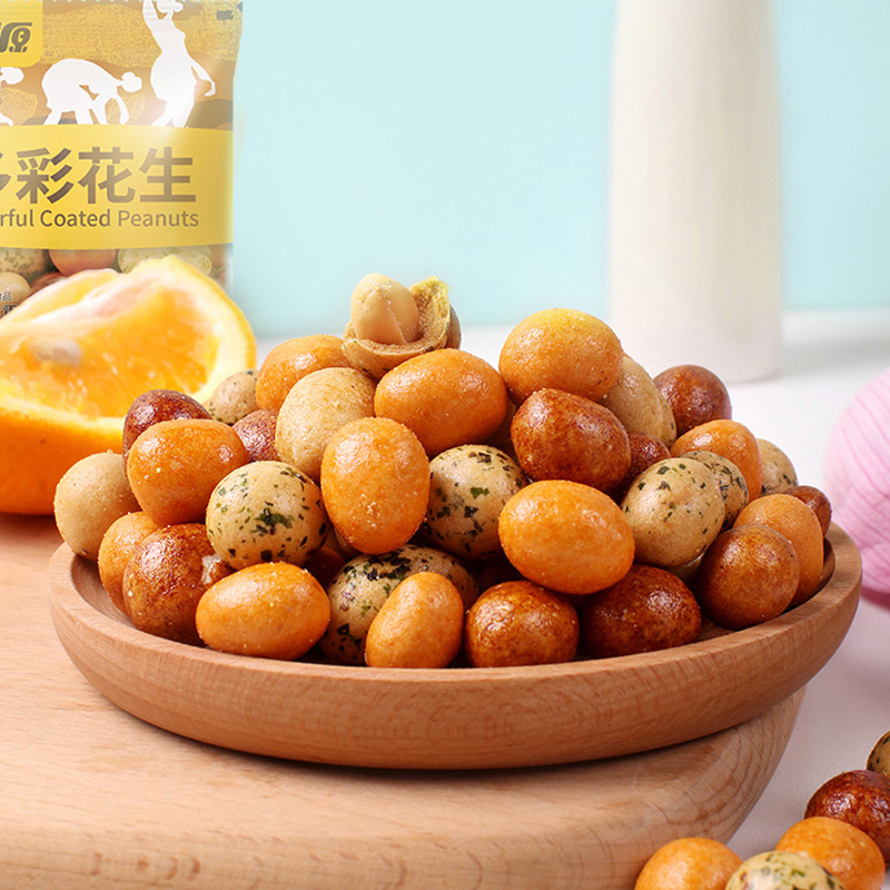 甘源多味花生麻辣味花生米下酒菜办公室坚果仁炒货零食小包装批发