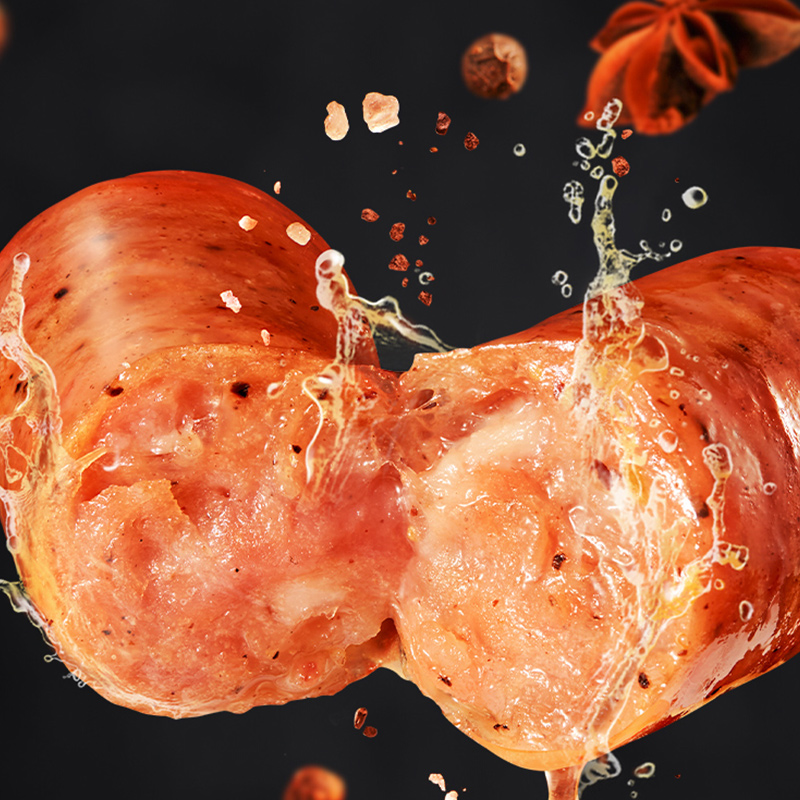 双汇地道肉肠火山石烤肠热狗肠台式风味烤肉肠黑胡椒香肠脆皮肠 - 图0