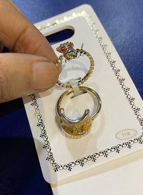 迪士尼维尼小熊蜂蜜罐指环戒指