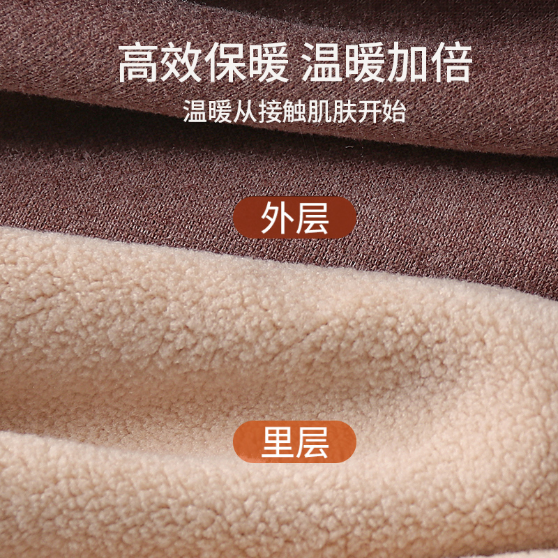 【烈兒寶貝直播間】南極人羊羔絨保暖內衣加絨加厚中老年打底套裝_南極人星匠專賣店_女士內衣_男士內衣_家居服