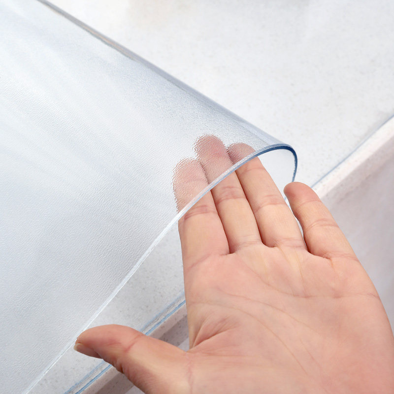 Frosted PVC transparent waterproof, dustproof and anti-scalding tablecloth