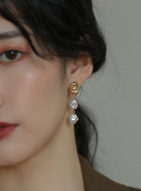 junjun自制冷光日韩风巴洛克珍珠
