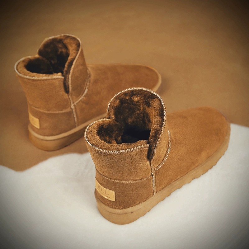 雪地靴男高帮加绒加厚防寒保暖棉鞋户外防滑防水情侣一脚蹬面包鞋,淘宝优惠券,粉丝福利购,淘宝优惠卷