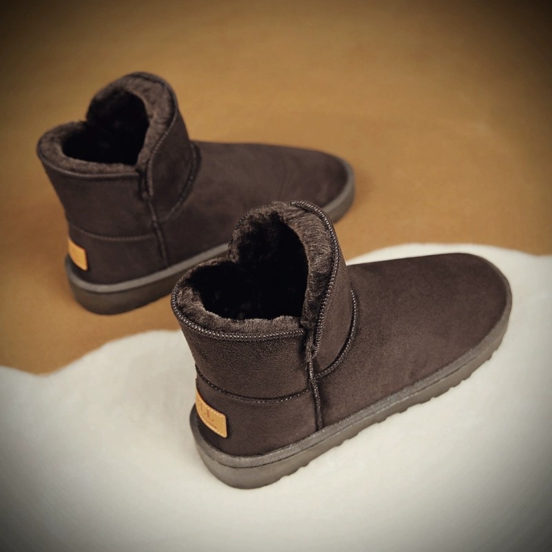 雪地靴男高帮加绒加厚防寒保暖棉鞋户外防滑防水情侣一脚蹬面包鞋,淘宝优惠券,粉丝福利购,淘宝优惠卷