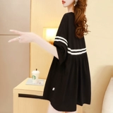 Белая брендовая футболка, летняя летняя одежда, мини-юбка, популярно в интернете, оверсайз, А-силуэт