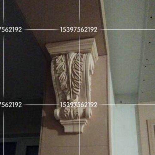 东阳木雕罗马柱欧式柱头建筑装潢实木梁托电视背景墙垭口装饰精品 - 图2