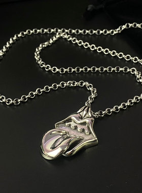 暗黑朋克经典大舌头男女款项链