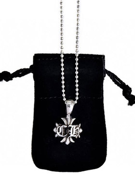 做旧朋克风925银项链情侣款