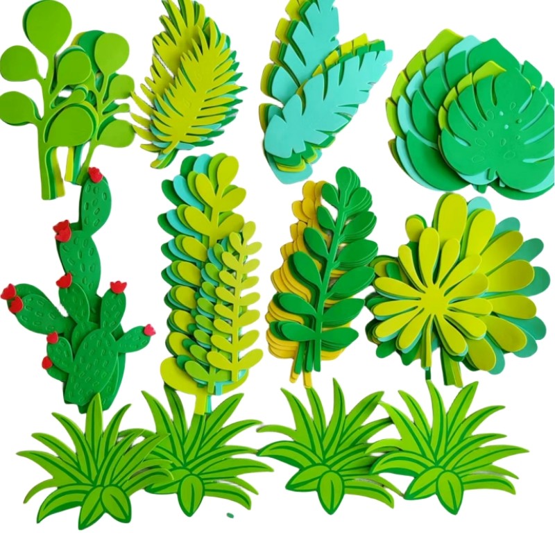 泡沫树叶植物区角黑板报墙面墙贴学校幼儿园班级教室环创装饰材料,淘宝优惠券,粉丝福利购,淘宝优惠卷