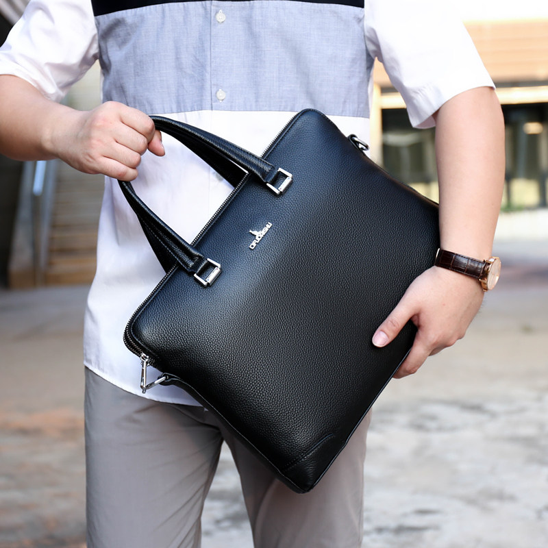 赐福袋鼠手提包手拿公文包男士包包 dppk丹派男士包袋