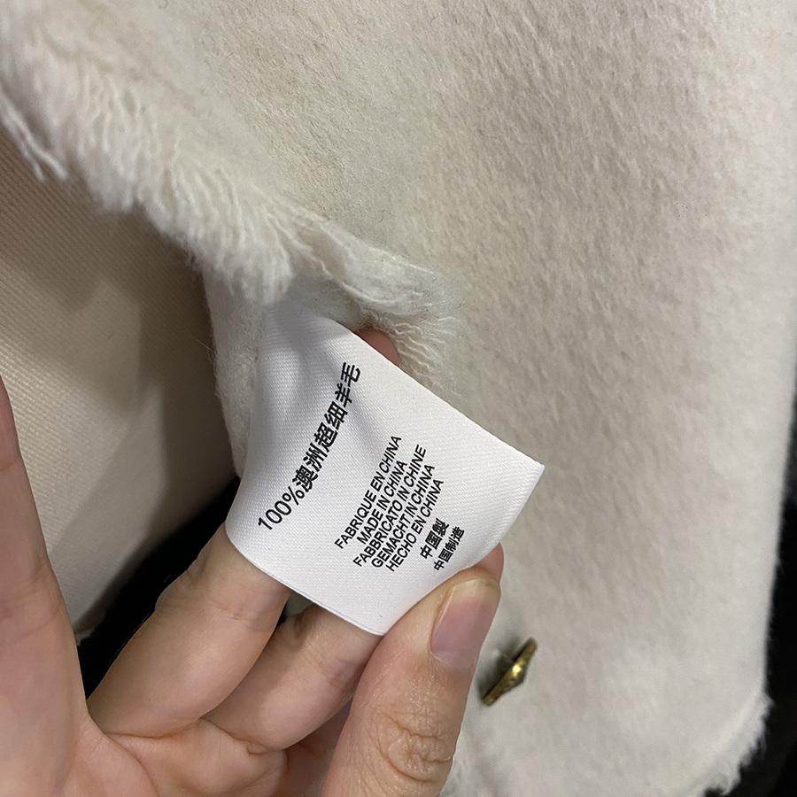 2025冬新款小香风外套女短款双面羊绒大衣羊毛呢子毛边流苏上衣 - 图1