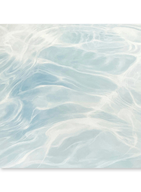 小清新治愈系水波纹海景装饰画