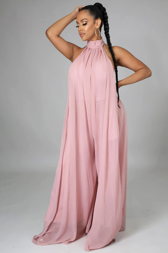 European fashion women jumpsuits long pants Wide-legged pant - 图1