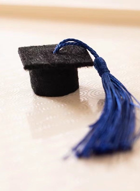 毕业迷你博士帽装饰学士帽发发卡发夹幼儿园装扮拍照道具