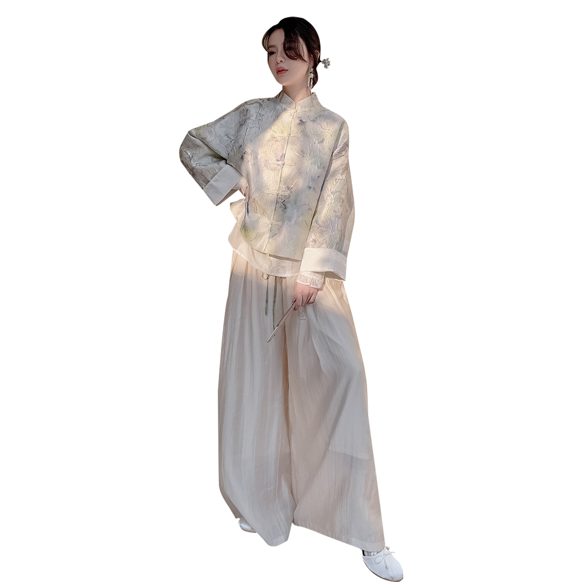 jkjs新中式外套唐装女中国风汉服 jkjs上衣