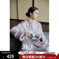 JKJS Winter Pop New Chinese How to wear ~ country wind cotton clothes thickened laminated cotton jacket 2023 autumn winter cotton clothes