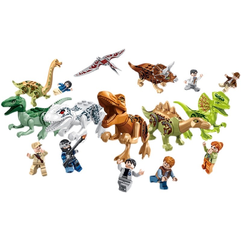 乐高侏罗纪霸王龙恐龙世界系列暴龙动物模型儿童男孩积木拼装玩具-图3