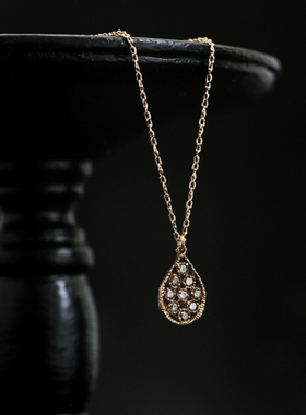 匆匆匆noguchi钻石镂空吊坠项链
