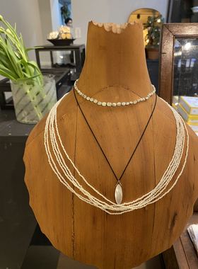 MAISONRUBUS复古mini珍珠长项链