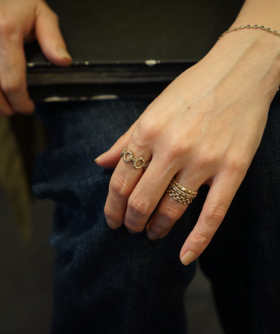 匆匆匆匆noguchi手工宽金戒指