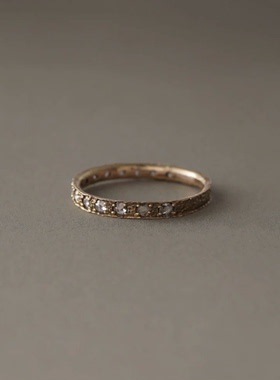 匆匆匆匆noguchi14K极简钻石戒指