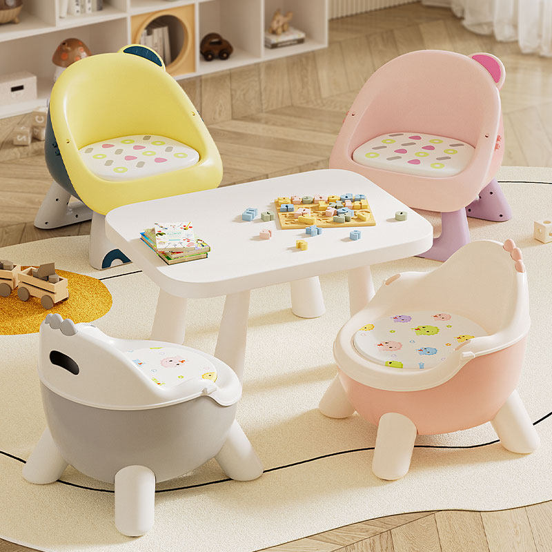 Baby stool, children's barking chair, backrest chair, dining chair