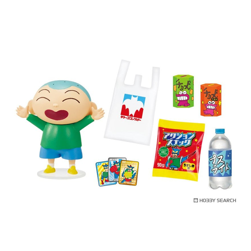 现货 蜡笔小新 rement 在佐藤九香堂购物 微缩场景摆件盲盒盒蛋 - 图1