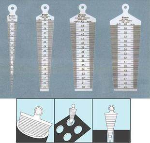 正品日本亲和测量内径.间隙尺寸 0-15mm 孔尺 楔形塞尺 62600 - 图0