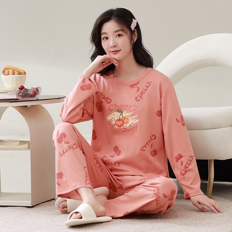 秋季睡衣女纯棉长袖春秋冬薄款甜美可爱女士家居服学生韩版两件套,淘宝优惠券,粉丝福利购,淘宝优惠卷