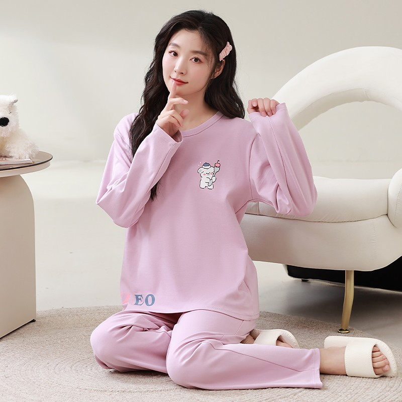 秋季睡衣女纯棉长袖春秋冬薄款甜美可爱女士家居服学生韩版两件套,淘宝优惠券,粉丝福利购,淘宝优惠卷