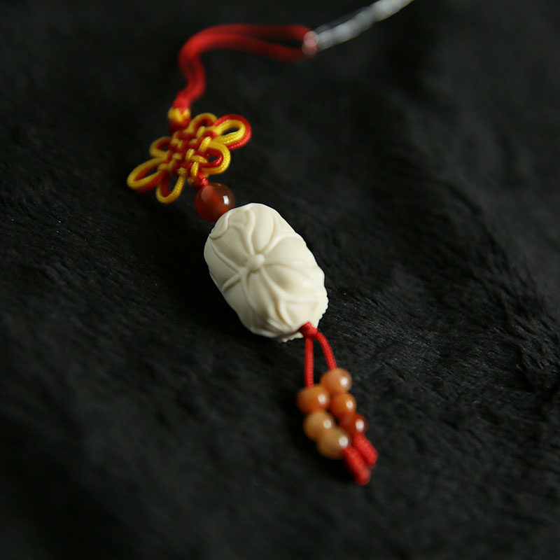 朵云轩饰品 猛犸牙制品雕刻 象宝宝挂坠首饰收藏馈赠