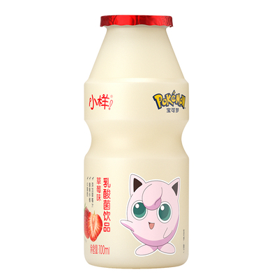 小样胖丁乳酸菌饮品100ml*30瓶含乳草莓味饮料酸牛奶0脂肪益生菌