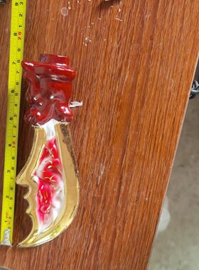 陶瓷关公刀配件配关公神像的刀也可以带棍