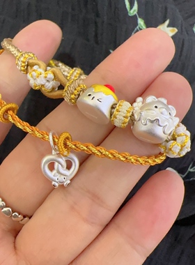 2025年新款足银芝士奶酪手链