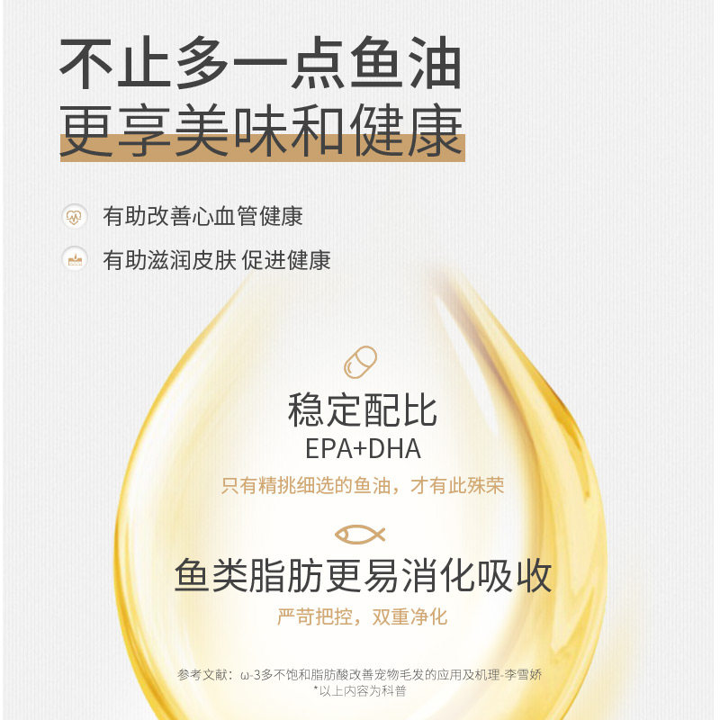 MAG鱼油卵磷脂狗狗猫咪犬用宠物猫用呵护毛发蛋黄软磷脂