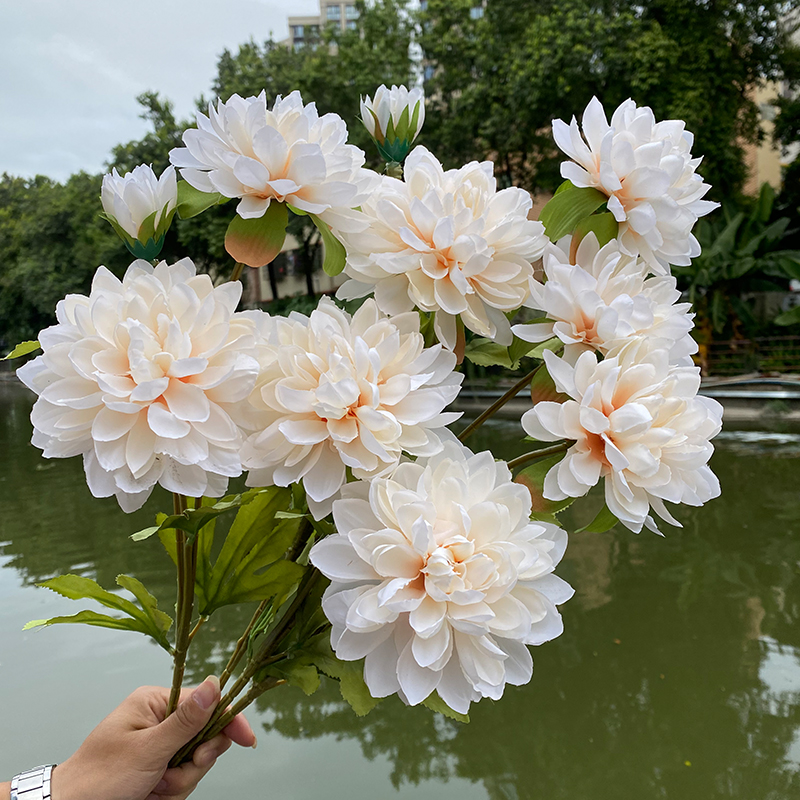 波斯菊假花仿真花婚庆摄影布场装饰绢花客厅餐桌摆花波兰菊新款花-图1