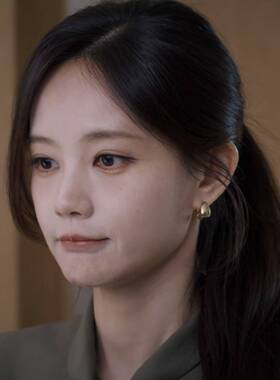 美人余李一桐余梦同款耳环女