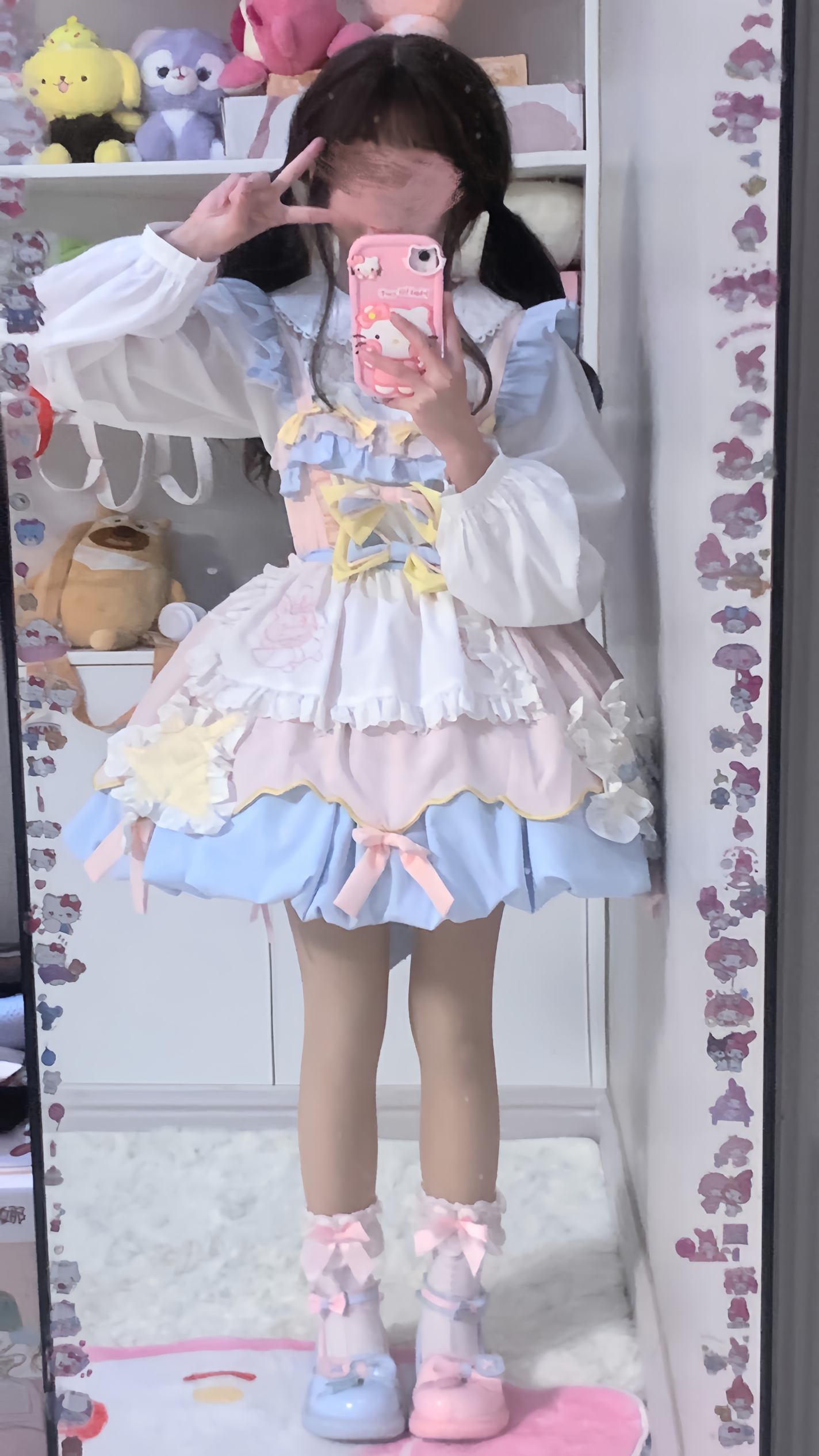 【糖星兔】酥饼猫原创设计lolita甜美可爱吊带裙连衣裙 - 图1