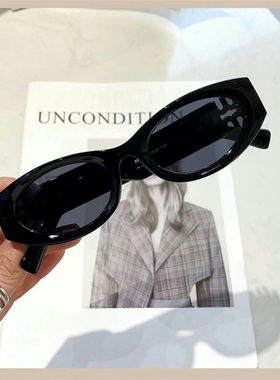 JJJ SHOP“街拍墨镜女miu风松弛感显脸小长方形太阳镜ins百搭潮流