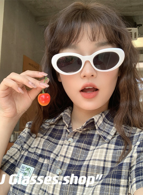 JJJ SHOP“马吉拉复古墨镜女韩系黑色太阳镜男 柳智敏许光汉同款