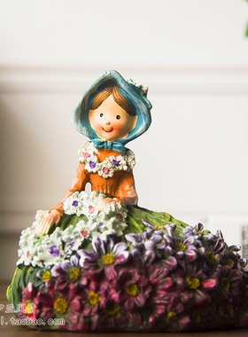 欧式风田园树脂阳台户外装饰摆件