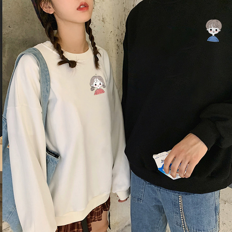 情侣装秋装小众设计感秋季ins卫衣 低调的依恋卫衣/绒衫