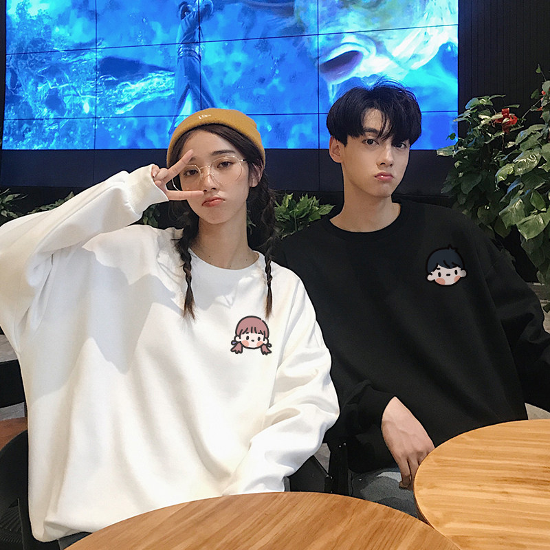 很仙的情侣装两件秋装新款套装卫衣 低调的依恋卫衣/绒衫