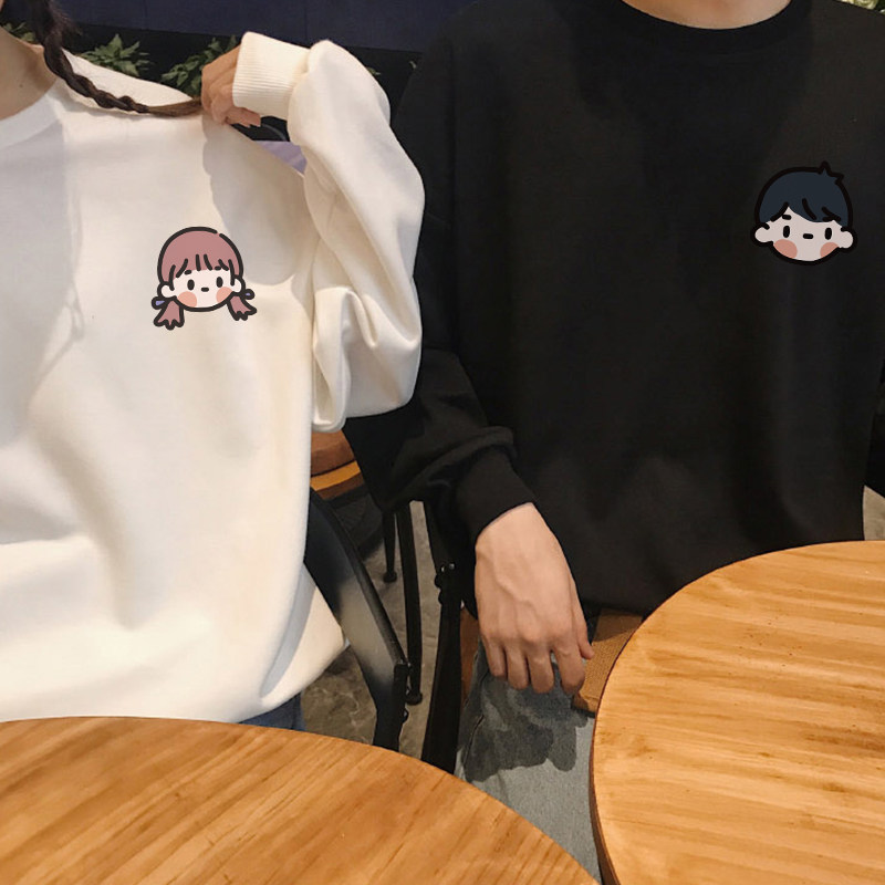 很仙的情侣装两件秋装新款套装卫衣 低调的依恋卫衣/绒衫