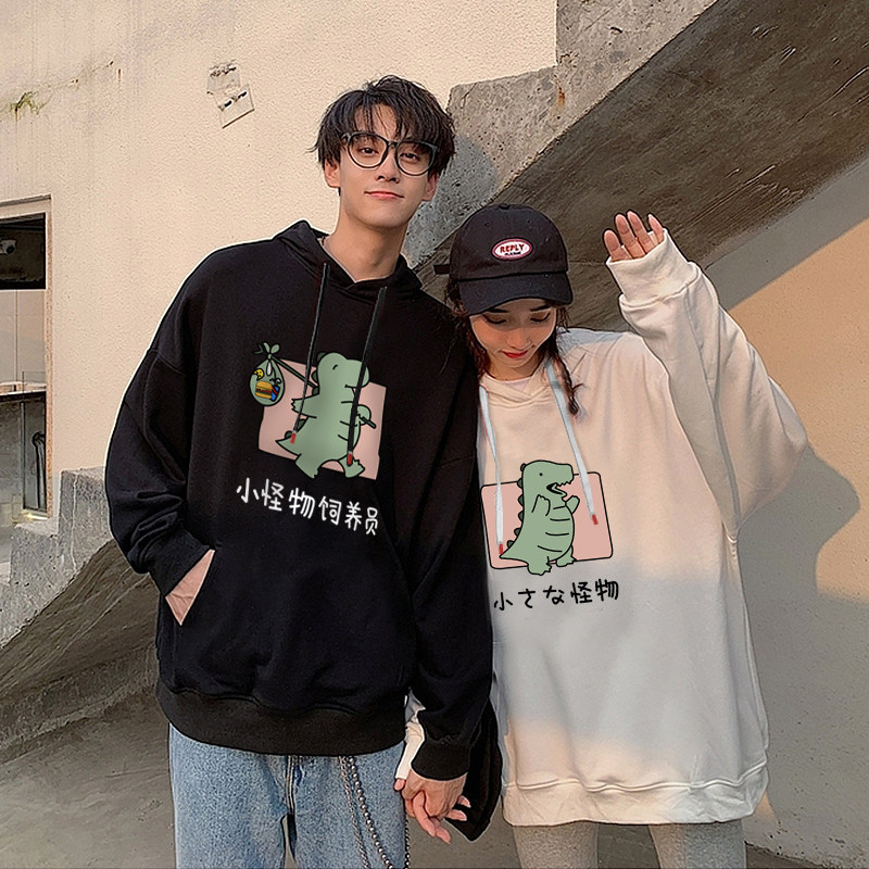 情侣装秋季小众设计感情侣版卫衣 低调的依恋卫衣/绒衫