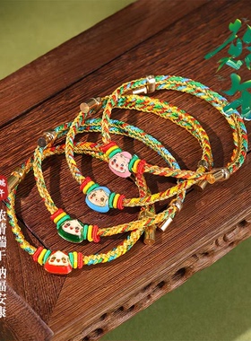 端午节五彩绳2025新款手工手链
