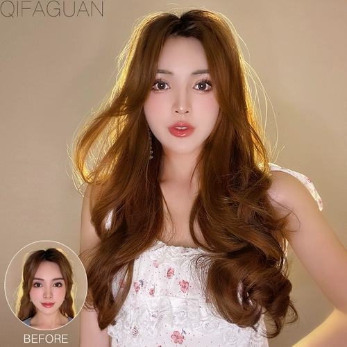 Сверхлегкий парик на макушку, кудрявое легкое и тонкое наращивание волос, придает объем