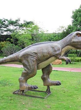 玻璃钢恐龙雕塑侏罗世纪霸王龙大型户外游乐场摆件园林景观装饰品
