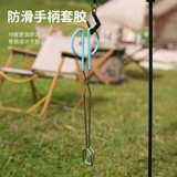 Примитивные углеродные щипцы для барбекю, выставленные лагеря, кемпинговое оборудование и припасы, расширенные дровяные дрова.